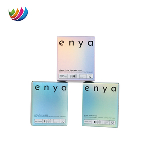 Boîtes d'emballage en papier refermables pour produits de maquillage avec logo personnalisé, boîtes d'emballage laser pour serviettes hygiéniques de différentes tailles - Product Image 2