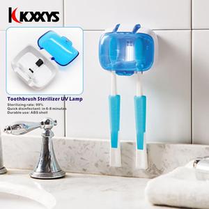 Подвесной держатель для зубной щетки с двумя отделениями для карт, стерилизатор для 2 зубных щеток, Настенная коробка