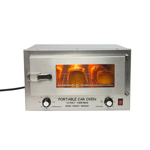 Four à <span class=keywords><strong>pain</strong></span> miniature 12V le plus récent, pour camping-car, voiture, extérieur, cuisinière portable avec fonction <span class=keywords><strong>de</strong></span> maintien au chaud et <span class=keywords><strong>de</strong></span> minuterie, en acier inoxydable - Product Image 2