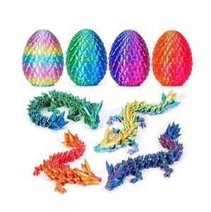 Uova di Drago Stampate in 3D, Set di Draghi di Cristallo Articolati con Draghi Nascosti All'Interno, Divertenti Giocattoli Antistress, Misteriosi Giocattoli Drago da Regalo - Product Image 4