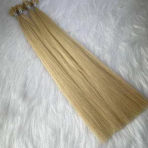 مخزون كبير أعلى جودة ضعف الانتباه عذراء ريمي شعر طبيعي أشقر u نصائح/مسمار نصائح الكيراتين وصلات شعر - Product Image 4