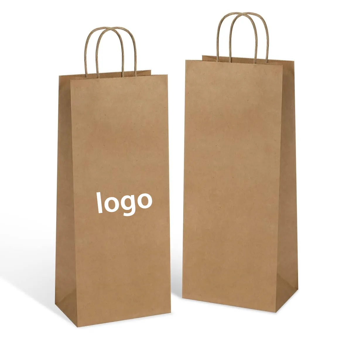 Wholesale Promotion Party Packaging Biodegradable Kraft Paper Shopping Gift Jewelry Wine Paper Bag