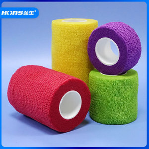 Bandages sportifs en gros, tissu non tissé, protections de doigts élastiques auto-adhésives, bonne adhérence, coton pour animaux, emballés individuellement - Product Image 5