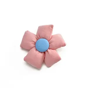 Japanese And Korean Fabric Filled Cotton Flower Handmade DIY Children's Clothing Hair Card Accessories Plush Brooch Shoes And So