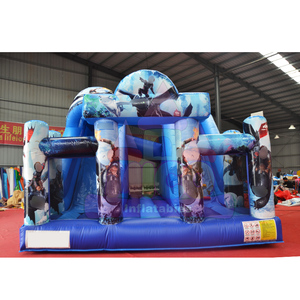 Castillo Inflable Combinado con Tobogán y Zona de Saltos, Castillo Inflable Infantil con Diseño de Dibujos Animados, Venta al Por Mayor, Certificado CE, Garantía de 3 Años - Product Image 3