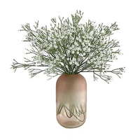 Bunga Baby's Breath Putih Tangkai Tunggal Buatan, Buket Pengantin, Rangkaian Bunga Artifisial, Dekorasi Rumah, Plastik, Fotografi Luar Ruangan