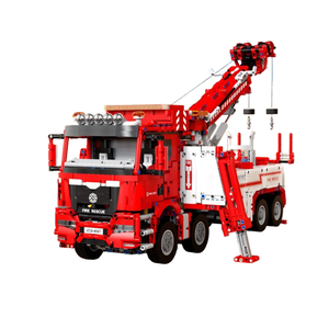 Camion de Secours Incendie Télécommandé T4007, Jouet de Construction Électrique à Petites Particules pour Enfants - Product Image 1