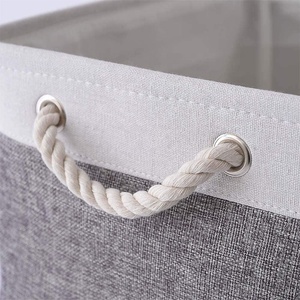 Grands paniers de <span class=keywords><strong>rangement</strong></span> en inox, paniers en tissu pour organisateur, bacs de <span class=keywords><strong>rangement</strong></span> pliables pour placard, pépinière, vêtements, jouets - Product Image 3