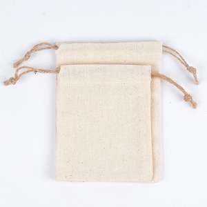 Bolsa de Cordón Personalizada con Logotipo de 9*12cm, Bolsa de Muselina de Algodón para Suministros del Hogar y Cosméticos, Impresión de Embalaje Personalizado - Product Image 3