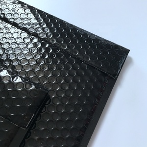 <span class=keywords><strong>Enveloppe</strong></span> à bulles en aluminium noir brillant, 100 pièces, sac de livraison express, échantillon gratuit - Product Image 4