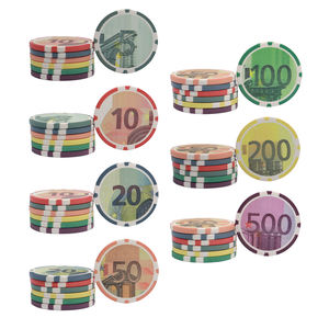 Fichas de póquer de cerámica de 10g, 8 rayas de diámetro, 39, 43, 45, 46, 48,5, 50, 52, 55mm, valor en efectivo personalizado, para jugar, venta al por mayor - Product Image 6