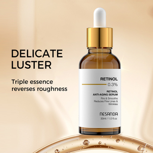 OEM retinolo Anti-invecchiamento siero Peptide rassodante viso essenza idratante per linee sottili ed elasticità dissolvenza - Product Image 4