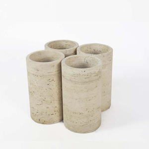 Marbre naturel maison table d'appoint carré travertin table basse vente directe d'usine - Product Image 6