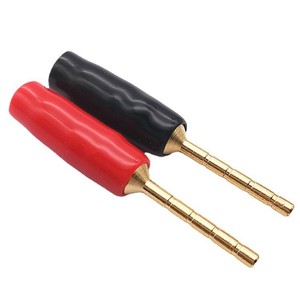 Conectores Banana de Goma Suave para Altavoz, Chapados en Oro, de 2 mm, con Conexión Libre para Soldar, Fáciles de Cablear - Product Image 2