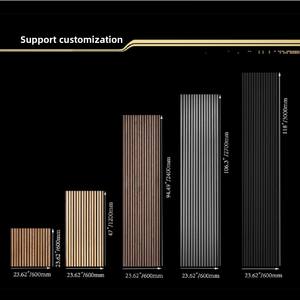 Revêtement acoustique moderne effet bois CNRC Panneaux acoustiques à lattes en PU Conception cannelée <span class=keywords><strong>pour</strong></span> studio Insonorisation Hôtel Akupanel - Product Image 6