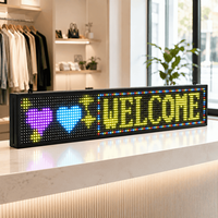 Insegna Elettronica a LED con Display Testuale Personalizzabile RGB per Vetrine, Banconi e Promozioni Interne