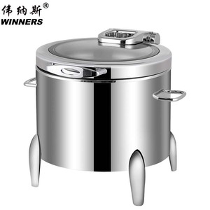 GANADORES <span class=keywords><strong>10L</strong></span> comercial sopa de acero inoxidable <span class=keywords><strong>termo</strong></span> eléctrico calentador de sopa Estación de sopa con cubierta de vidrio hidráulico - Product Image 2