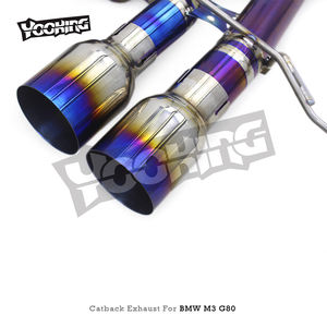 مصنع سباق لأنبوب ظهر القطط لبي دبليو mw M3/g4 G80/G82 S58 T من من من التيتانيوم أنبوب متوسط واحد أنبوب عادم خلفي - Product Image 6