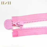 Écologique, certifié OEKO-TEX, fermeture automatique, sans nickel, fantaisie # 5 fermetures éclair en résine plastique colorées à extrémité ouverte pour vêtements