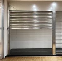 Porte à enroulement électrique en acier inoxydable 201/304 sur mesure, télécommande antivol, pour magasin, vitrine, entrepôt, OEM ODM