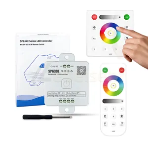 SP639E SPI RGBW LED Contrôleur DC 5-24V 450 Pixel Magic Color Strip Light Smart Blue tooth Music Dimmer & RF 2.4G Panneau à distance