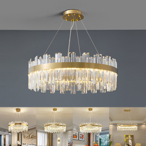 Lámpara colgante de <span class=keywords><strong>Murano</strong></span> para sala de estar, luz Led de cristal moderna de lujo, redonda, negra, creativa, nórdica - Product Image 2
