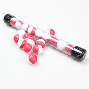 Ballons de peinture d'autodéfense d'entraînement professionnel 0.43 0.5 0.68 pouces avec 15% blanc 99.9% projectiles en poudre de pureté coque en plastique - Product Image 6