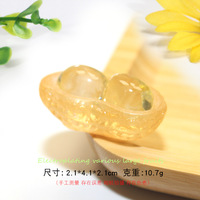 YIWUPOWER Hoogtransparante Simulatie Micro Grote Fruit Harsen Lichtgevende Schattige Trendy Ornament Fruit Appel Mysterie Zak Festival Cadeau