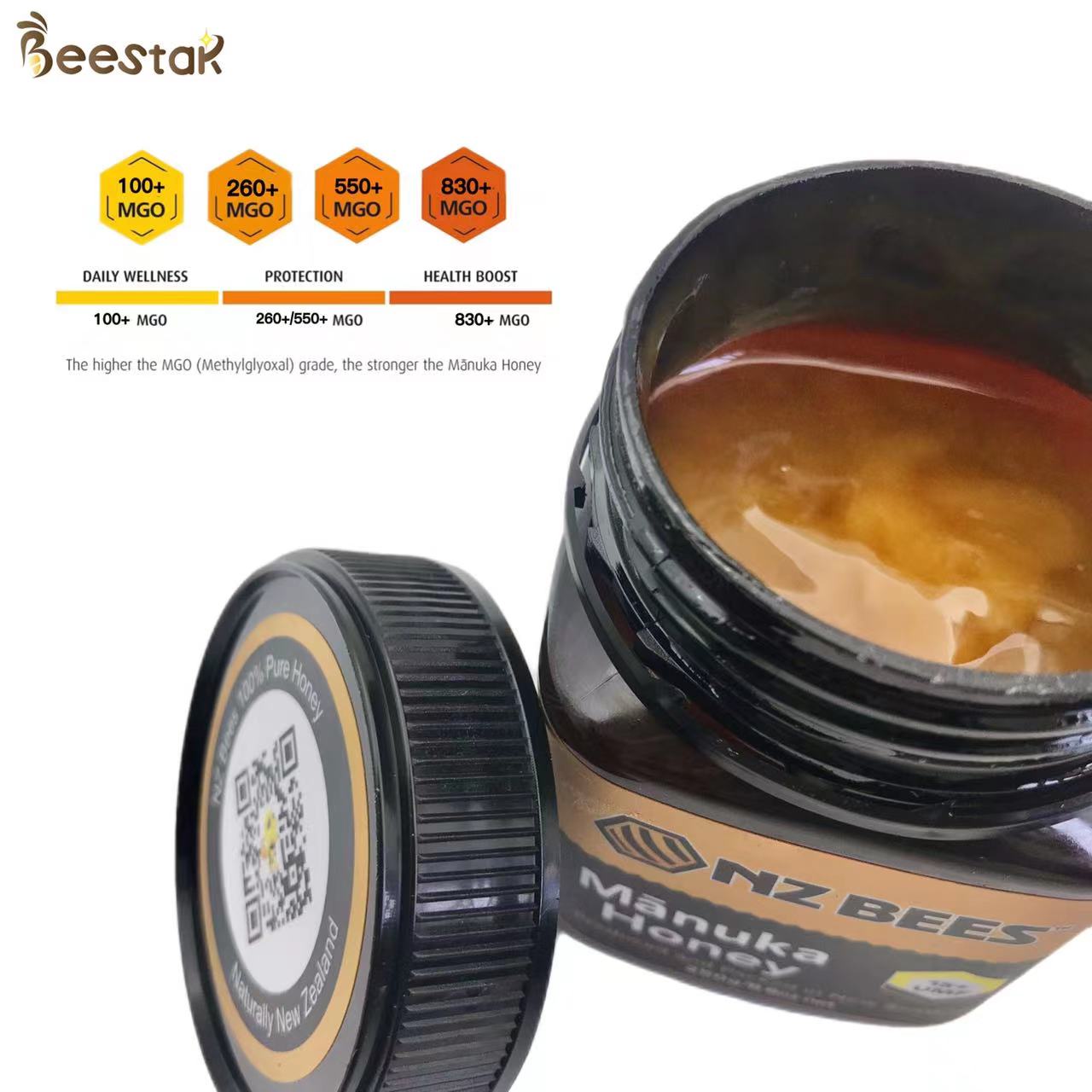 250g Manuka Honey MGO 100+Certified 100% Pure New Zealand Manuka HoneyNatural Bee Honey