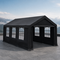 Abri de voiture portable et pliable Baisheng 3x6, structure en acier imperméable, pour jardin, extérieur, publicité