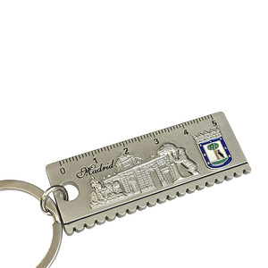 Llavero Personalizado con la Forma de la Regla de <span class=keywords><strong>Madrid</strong></span>, Llavero Metálico con Diseño de Monumentos de la Ciudad, Recuerdo de Viaje de España - Product Image 6