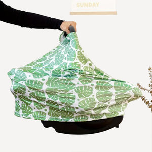 Happyfute, <span class=keywords><strong>funda</strong></span> multifuncional para asiento de <span class=keywords><strong>coche</strong></span> infantil, fundas de enfermería estirables de algodón suave para comodidad y conveniencia, 700 impresiones - Product Image 1