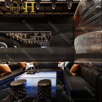 Présentoir d'alcool moderne Vitrine Meubles Bar Meubles Ensemble Personnalisation Led Dj Lumières pour boîte de nuit