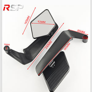 Rétroviseurs universels pliables pour <span class=keywords><strong>moto</strong></span>, montage sur maître-cylindre, en plastique ABS, grand angle, paire pour <span class=keywords><strong>moto</strong></span> de route et scooter - Product Image 2