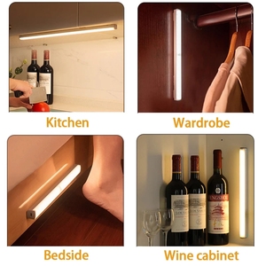 Détecteur <span class=keywords><strong>de</strong></span> <span class=keywords><strong>mouvement</strong></span> moderne sans fil LED veilleuses détecteur d'intérieur <span class=keywords><strong>lampe</strong></span> décorative murale pour chambre chambre allée éclairage décor - Product Image 4