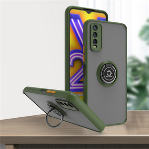 Nuovo antiurto magnetico smerigliato opaco con custodia per telefono ad anello per <span class=keywords><strong>Vivo</strong></span> Y55 Y35 <span class=keywords><strong>Y16</strong></span> Y76 Y76S Y02 V25 V21 V21E Y21 Y21S Y33S Pro S15E - Product Image 1