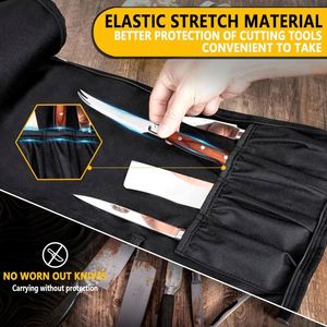 Étui à couteaux de chef en toile, échantillon gratuit, avec bandoulière réglable, porte-couteaux professionnel pour chef - Product Image 2