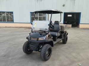 Ce chariot de golf utilitaire 4 places électrique 4 roues motrices Street Legal Club Car avec aluminium avec boîte de chargement - Product Image 3