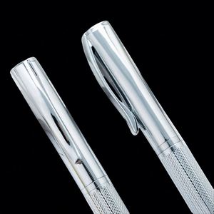 High Quality Luxury Ps-20250827-10 Full <b>Color</b> Ballpoint <b>Pens</b> Custom Logo Chrome Silver Carved Designs Fashion - Product Image 2