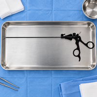 Pince laparoscopique réutilisable de 3 mm à usage intensif avec poignée en D non verrouillable pour la chirurgie mini-invasive – Fourniture médicale