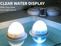 Ampoule LED sans fil pour remplacement de barre lumineuse LED, rechargeable, 16 couleurs, étanche