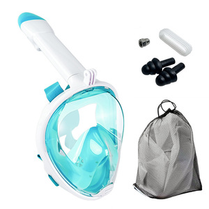 Máscara de Snorkel Completa OEM, Silicona, Seca, para Adultos y Niños, Gafas de Buceo, Azul, Blanco, Rosa, Verde, XS, SM, L, XL - Product Image 4