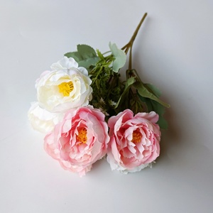<span class=keywords><strong>Bouquet</strong></span> di Peonie Artificiali all'Ingrosso con 6 Teste, <span class=keywords><strong>Bouquet</strong></span> di Rose in Seta <span class=keywords><strong>per</strong></span> Decorazioni Matrimoniali e Feste - Product Image 4