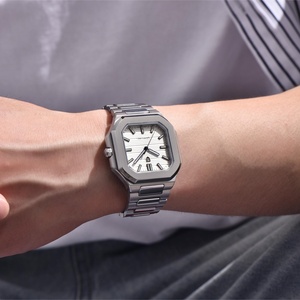 Montre à quartz de luxe pour homme PAGANI DESIGN YS019, nouvelle montre carrée avec cristal saphir, mouvement japonais, acier inoxydable - Product Image 6