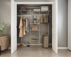 2022 the Factory Price Customized Classic Closet Kit Wire <strong>Shelving</strong> Kit with Expandable <strong>Shelving</strong> and Custom Closet Organization - Product Image 2