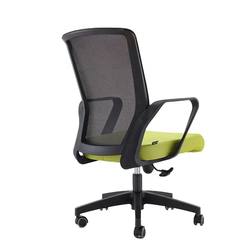 Sedia da ufficio regolabile in altezza con sedile in tessuto con schienale in rete