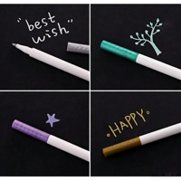 Ensemble de marqueurs aquarelles métalliques de haute qualité, 10 couleurs pour la création de cartes DIY, vente en gros d'usine, personnalisable