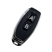 Universal 433MHz Metall 2 Tasten EV1527 Lerncode A/B-Taste Drahtlose Fernbedienung Unterstützung DIY