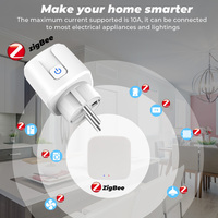 Adaptateur SMATRUL prise de courant EU FR Smart Life Tuya minuterie vocale Google Home Alexa 16A moniteur de puissance Smart Home Zigbee prise WIFI