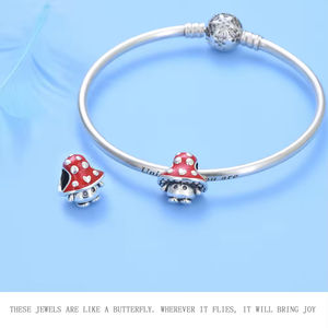 비 알레르기 미세 실버 925 여름 보석 에나멜 매력 과일 주스 디저트 매력 원래 팔찌 액세서리 여성 선물 - Product Image 2